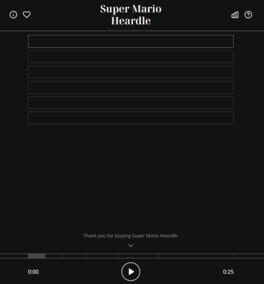 Super Mario Heardle cover image