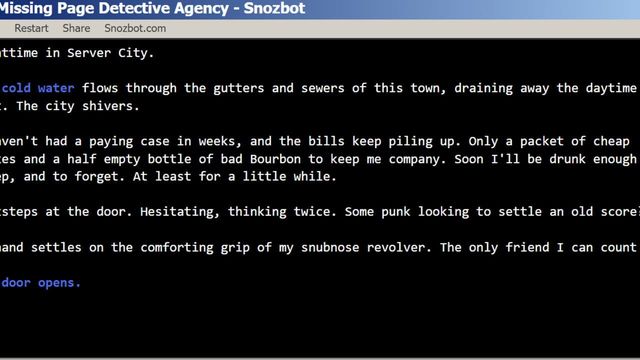 404 Missing Page Detective Agency Screenshot