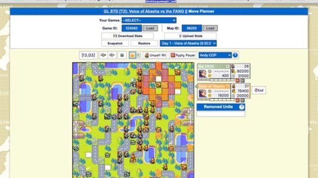 Advance Wars by Web Screenshot