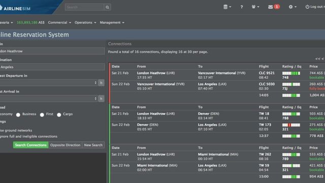 AirlineSim Screenshot