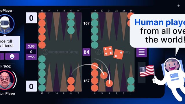 Backgammon Galaxy Screenshot