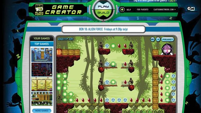 Ben 10: Alien Force Game Creator Screenshot