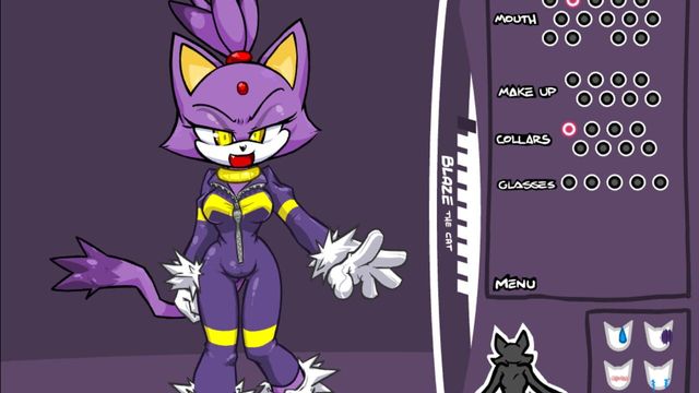 Blaze the Cat Dress Up Screenshot