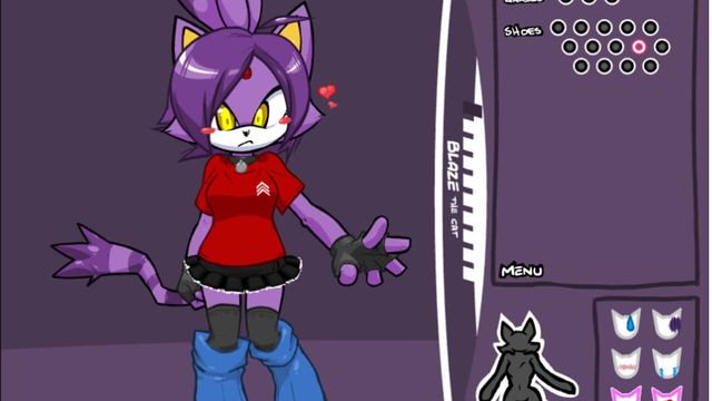Blaze the Cat Dress Up Screenshot