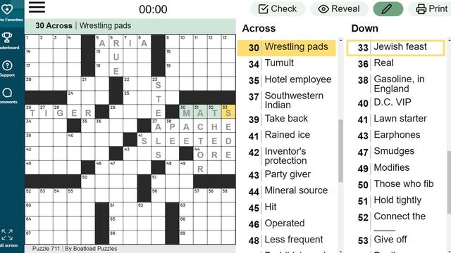 Daily Crossword Puzzle Screenshot