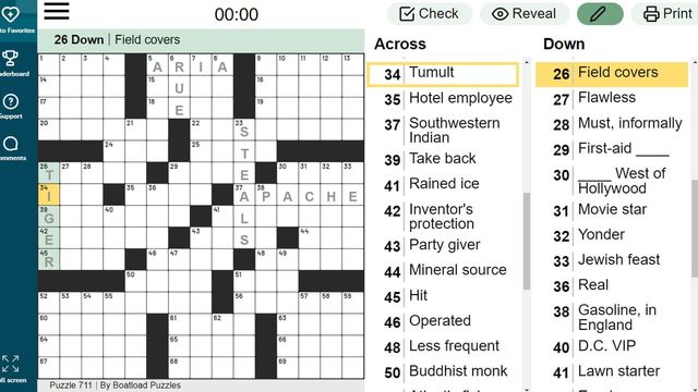 Daily Crossword Puzzle Screenshot