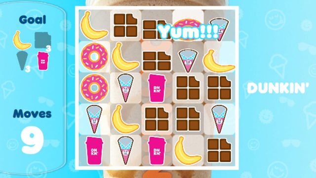 Dunkin' Match-3 Screenshot