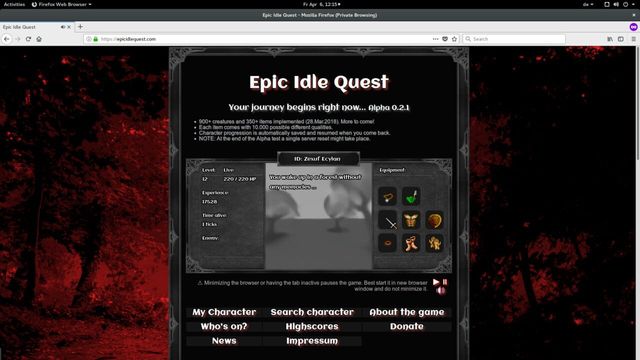 Epic Idle Quest Screenshot