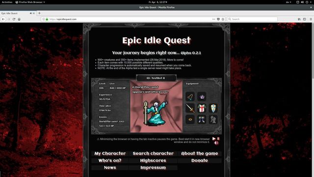 Epic Idle Quest Screenshot