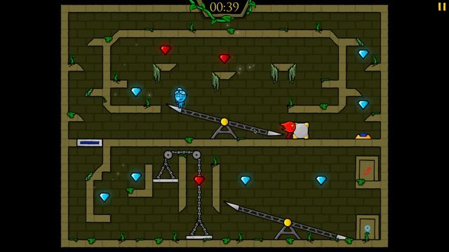 Fireboy and Watergirl in the Forest Temple Screenshot