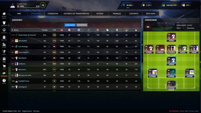 FootballTeam Screenshot