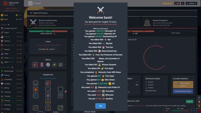 Melvor Idle Screenshot