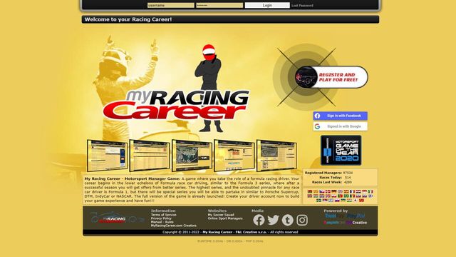 My Racing Career Screenshot
