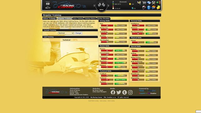 My Racing Career Screenshot