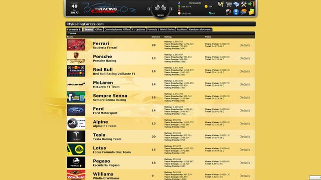 My Racing Career Screenshot