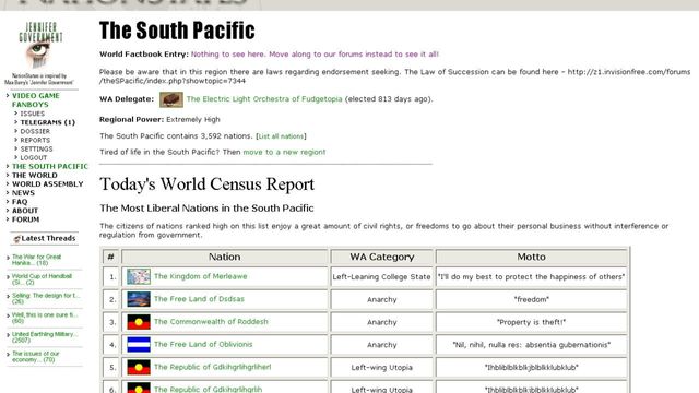 NationStates Screenshot