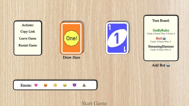One: The Card Game Screenshot