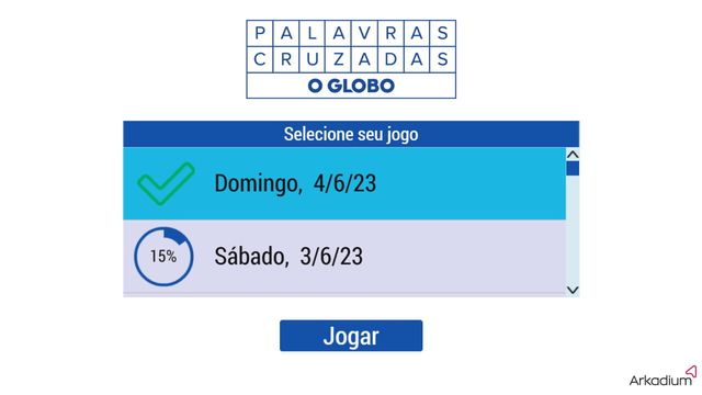 Palavras Cruzadas: O Globo Screenshot