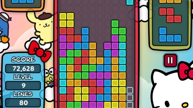 Sanrio Characters x Tetris Screenshot