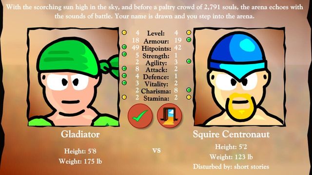 Swords and Sandals I: Gladiator Screenshot