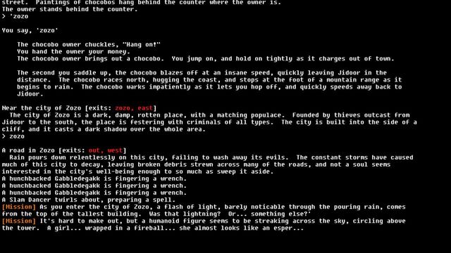 The Unofficial Squaresoft MUD Screenshot
