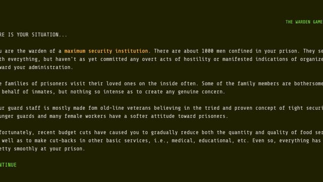 The Warden Game Screenshot